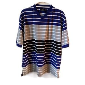 Brooklyn State Men’s Striped Short Sleeve T-shirt Size 2XL